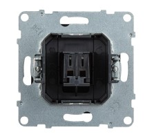 SUNO Аудиорозетка с пружинными зажимами одиночная. Цвет "Антрацит"  721492  Legrand