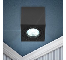 Светильник настенно-потолочный спот OL22 BK MR16/GU10, черный, поворотный  Б0054395  ЭРА