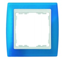 Simon 82 Рамка декоративная, 4 поста, S82, лазурный-белый  82643-64  Simon