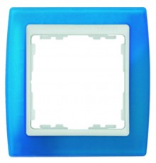 Simon 82 Рамка декоративная, 4 поста, S82, лазурный-белый  82643-64  Simon