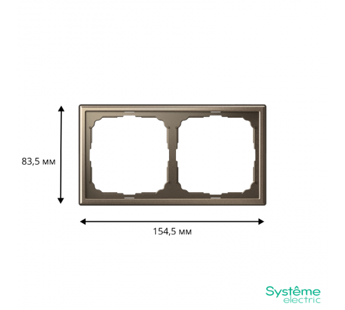 ArtGallery Мокко Рамка 2-постовая, универсальная  GAL000602  SE