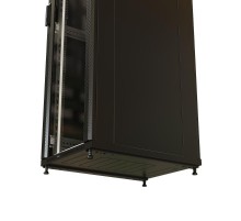 WR-TT-2268-AS-RAL9004 Шкаф напол. 19-дюйм., 22U, 1166x600х800 мм, перед. стек. дверь со стал. перф. боков., зад. дверь сплош.,  520174  WRLine