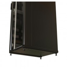 WR-TT-2266-AS-RAL9004 Шкаф напол. 19-дюйм., 22U, 1166x600х600 мм, перед. стек. дверь со стал. перф. боков., зад. дверь сплош.,  520172  WRLine