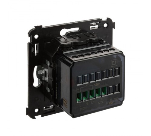 Термостат для теплых полов в стену, "Avanti", "Черный матовый"  4412163  DKC