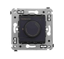 Термостат для теплых полов в стену, "Avanti", "Черный матовый"  4412163  DKC