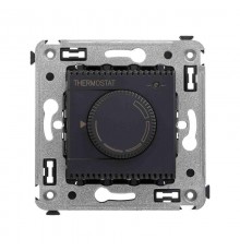 Термостат для теплых полов в стену, "Avanti", "Черный матовый"  4412163  DKC