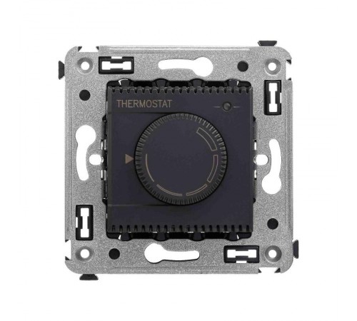 Термостат для теплых полов в стену, "Avanti", "Черный матовый"  4412163  DKC