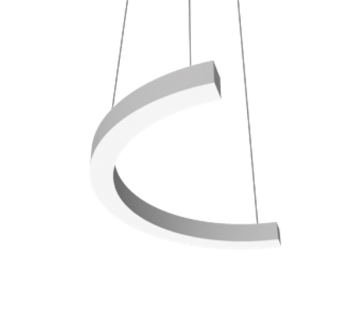 Светодиодный светильник Enso C 570х285х40 мм 12 Вт 3000 К подвесной RAL9003 белый матовый с рассеивателем опал  V1-R0-0C523-30000-2001230  VARTON