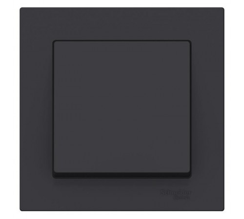 AtlasDesign Карбон Выключатель 1-клавишный сх.1, 10АХ, (в сборе с рамкой)  ATN001012  SE
