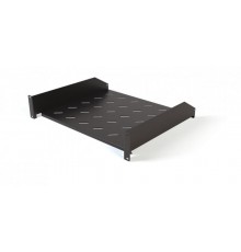 TAL3-2U-400-RAL9005 Полка угловая с перфорацией 19", 2U, ширина 440 мм, глубина 400 мм, цвет черный (RAL 9005)  431072  Hyperline