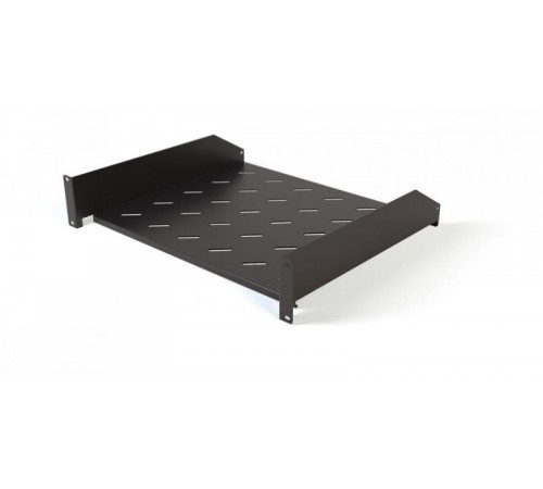 TAL3-2U-500-RAL9005 Полка угловая с перфорацией 19", 2U, ширина 440 мм, глубина 500 мм, цвет черный (RAL 9005)  431395  Hyperline