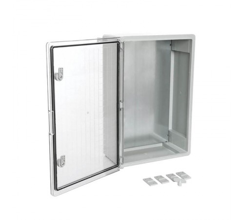 Корпус пластиковый с монтажной панелью ЩМП IP65 прозрачная дверь 600х400х200  PR08.26495  Промрукав