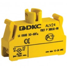 Контактный блок с клеммным  безвинтовым зажимом под лампу BA9s  ACVAD  DKC