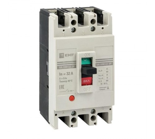 Выключатель автоматический ВА-99М 63/25А 4P 5In 25кА EKF PROxima  mccb99-4P5In63-25m  EKF