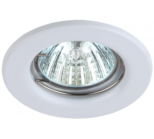 Светильник точечный встраиваемый под лампу ST1 50Вт MR16 белый штампованный  C0043797  ЭРА