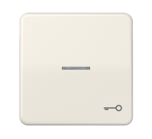 Клавиша с окошком и символом "ключ" для выключателей с подсветкой; слоновая кость  CD590KO5T  Jung