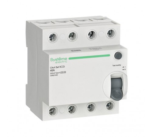 City9 Set ВДТ 40А 4P 300мА A-S 400В  C9R87440  SE