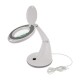 Лупа настольная 3D+12D с подсветкой 48 LED, белая  31-0245  REXANT