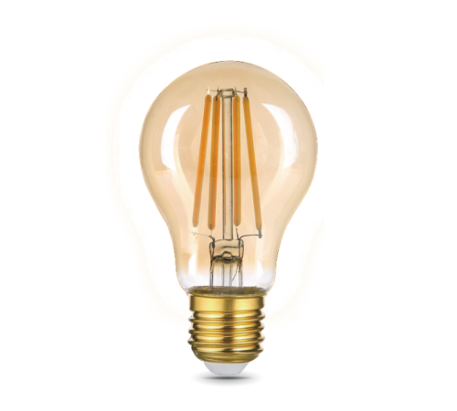 Лампа светодиодная  Filament А60 10W 820lm 2400К Е27 golden LED  102802010  Gauss
