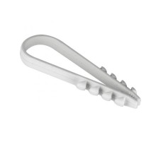 Дюбель-хомут для круглого кабеля (19-25мм) белый (100шт.) EKF PROxima  plc-ncc-19x25w  EKF