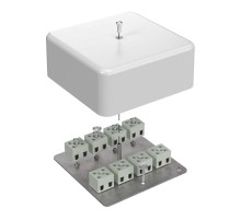 Коробка огнестойкая для кабель-канала 40-0470-FR2.5-16 Е15-Е60 (латунь) 103х103х45 IP42 16p, 2.5 мм.кв. 40-0470-FR2.5-16-Е60  Промрукав