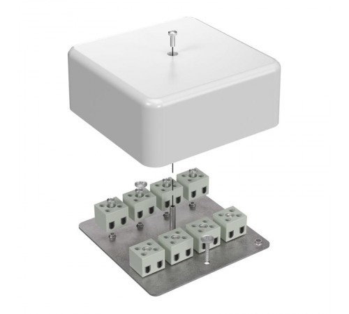 Коробка огнестойкая для кабель-канала 40-0470-FR2.5-16 Е15-Е60 (латунь) 103х103х45 IP42 16p, 2.5 мм.кв. 40-0470-FR2.5-16-Е60  Промрукав