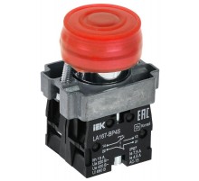 Кнопка LA167-BP45 d=22мм 1з+1р красная  BBT20-BP45-3-22-67-K04  IEK
