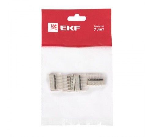 Клемма СМК 2273-245 (с пастой) 5 отверстий 0,5-2.5мм2 (4шт.) EKF PROxima  plc-smk-2273-245r  EKF
