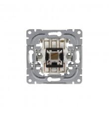 Механизм 1-клавишного 2-полюсного переключателя, 16А/250В, (схема 6/6), 2 дополнительные клеммы  10662.00   2TKA000177G1  ABB