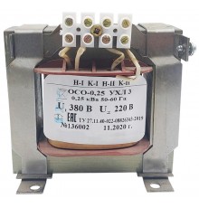 ОСО-0,25 УХЛ3 380/220, IP00, трансформатор  ET051836  Электротехник