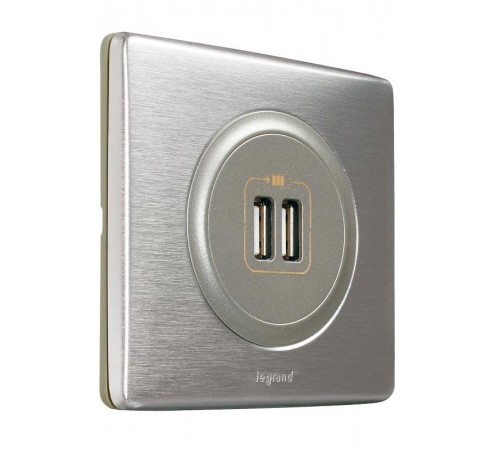 Celiane Мех USB розетки 2 ной  067462  Legrand