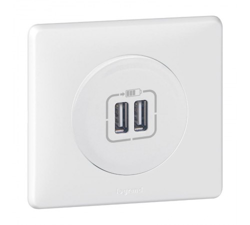Celiane Мех USB розетки 2 ной  067462  Legrand