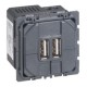 Celiane Мех USB розетки 2 ной  067462  Legrand
