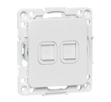 Стокгольм Механизм розетки RJ-45 2-местной белый EYK02-035-10EKF