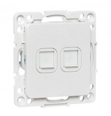 Стокгольм Механизм розетки RJ-45 2-местной белый EYK02-035-10EKF