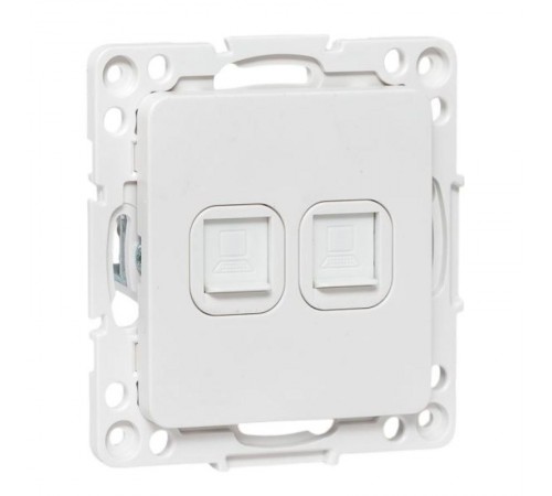 Стокгольм Механизм розетки RJ-45 2-местной белый EYK02-035-10EKF