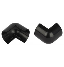 Внешний угол  OC-KK-30-13-GR для полукруглого кабель-канала графит 30х13мм 2шт/комплект  Б0064963  ЭРА