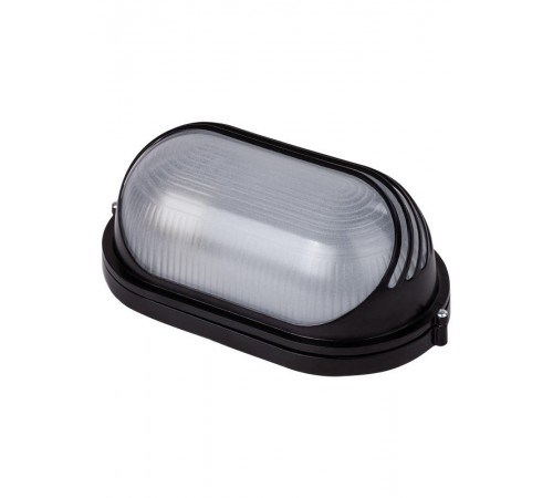 Светильник пылевлагозащищенный под лампу для ЖКХ НПБ1207 черный/овал ресничка 100Вт IP54  SQ0303-0058  TDM