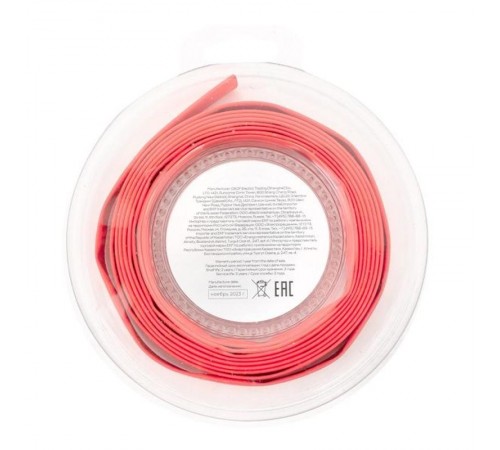 Термоусаживаемая трубка ТУТ нг 8/4 красная ролик 2 м tut-8-r-bEKF