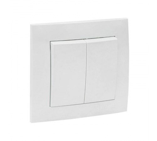 Валенсия выключатель 2-кл. 10А белый EKF PROxima   EWV10-023-10   EKF