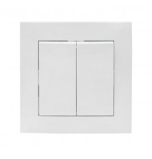 Валенсия выключатель 2-кл. 10А белый EKF PROxima   EWV10-023-10   EKF