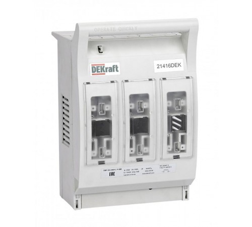 ПВР горизонтальный 250А 3ф отключение_навесной монтаж на шину_ПВР-102  21411DEK DEKraft