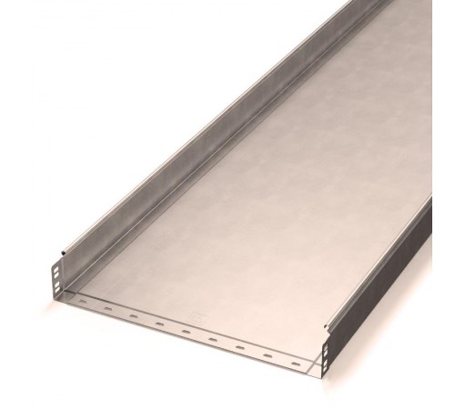 Лоток неперфорированный Стандарт INOX (AISI 409) 600х80х3000 (1,0 мм) (6 м/уп)  PR16.2408  Промрукав