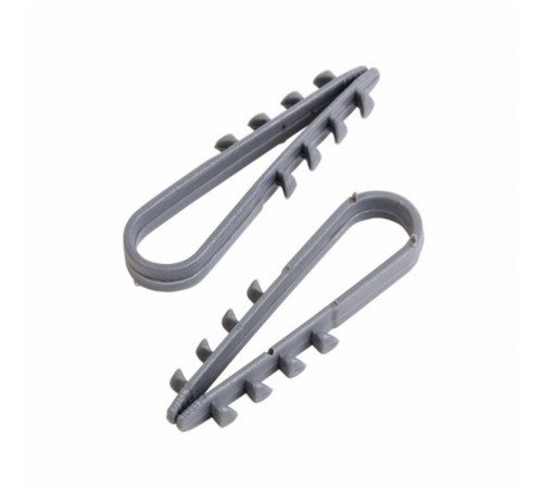 Дюбель-хомут нейлоновый PROconnect 5-10 мм, серый, упаковка 100 шт.  07-4501-3  PROconnect