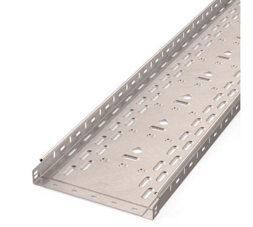 Лоток перфорированный Стандарт INOX (AISI 409) 300х50х3000 (0,8 мм) (12 м/уп)  PR16.2420  Промрукав