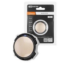 Выключатель 1-кл. 16А 250В проходной кнопочный механизм шампань, "Байкал"   SQ1819-0523  TDM