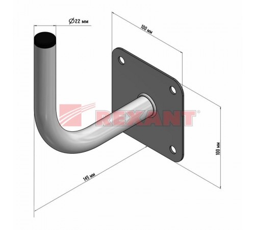 Кронштейн эфирный 14,5 см Г-образный  34-0580  REXANT