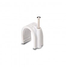 Зажим для круглого кабеля диам.10мм белый (100шт)  05794  ABB