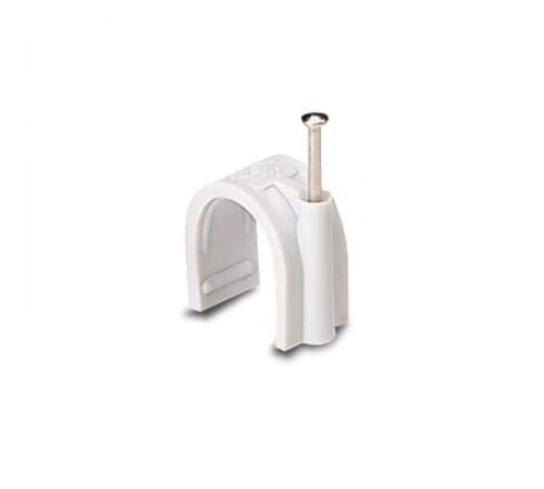 Зажим для круглого кабеля диам.10мм белый (100шт)  05794  ABB