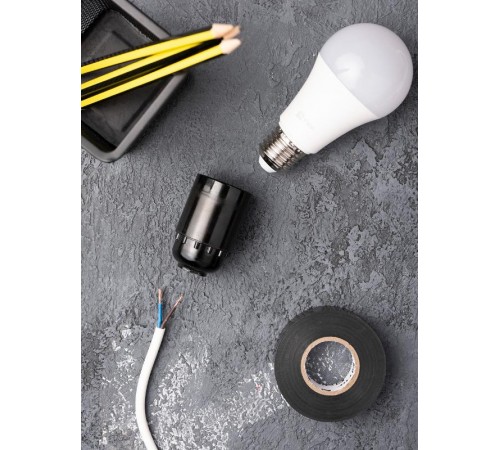 Патрон подвесной карболитовый Е27 черный без наклейки PROxima  LHC-E27-s  EKF